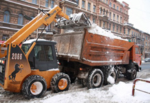 уборка территории от снега в Санкт-Петербурге